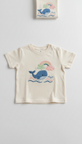 Embroidered Kids’ T-Shirt with Playful Design